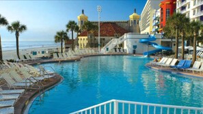 Indoor pool, outdoor pool