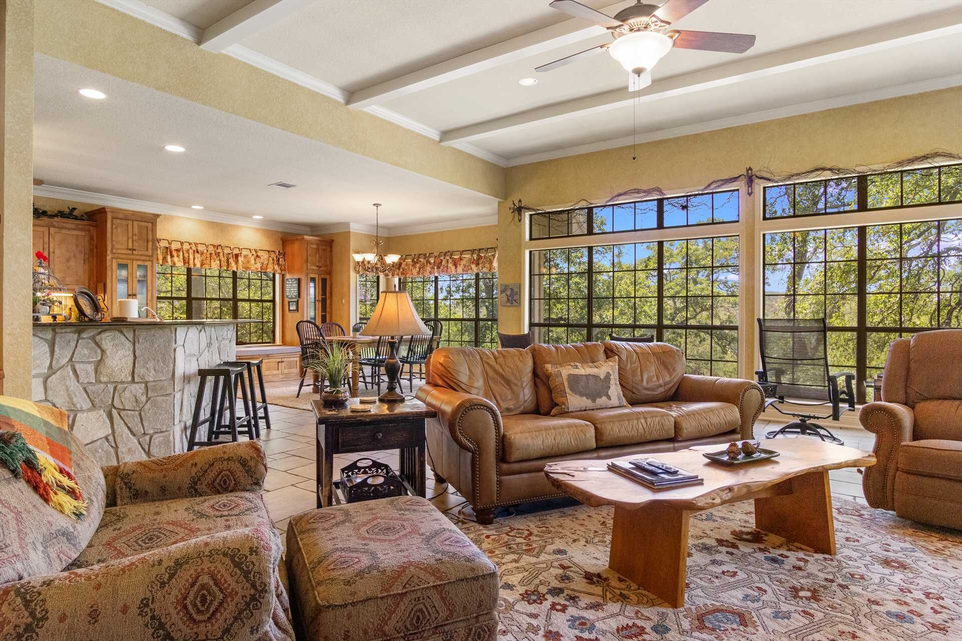 تلفزيون، مدفأة، مشغل دي في دي