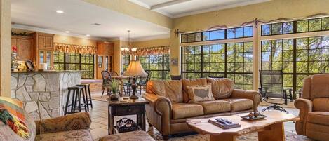 Télévision, cheminée, lecteur de DVD