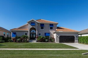 Exterior - Lovely 2 story Spanish Colonial with pool and spa (Marco Island)