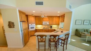 House, Multiple Beds, Private Pool, Ocean View | Private kitchen | Coffee/tea maker, fridge, microwave, stovetop - South Seas Homes of Distinction Gulf Cottage 1101 (Captiva)