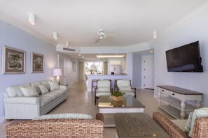 House, Multiple Beds, Private Pool, Ocean View | Living room | TV