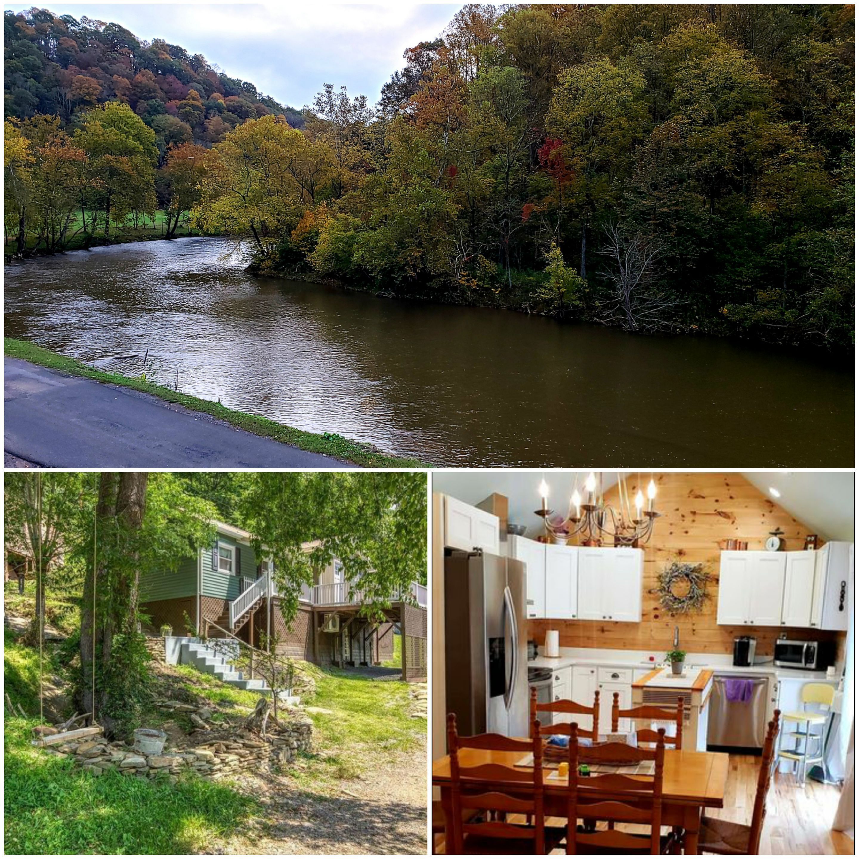 RiverBerry - Mountain Cottage on Riverfront - Secluded Comfort - Pets Stay Free!