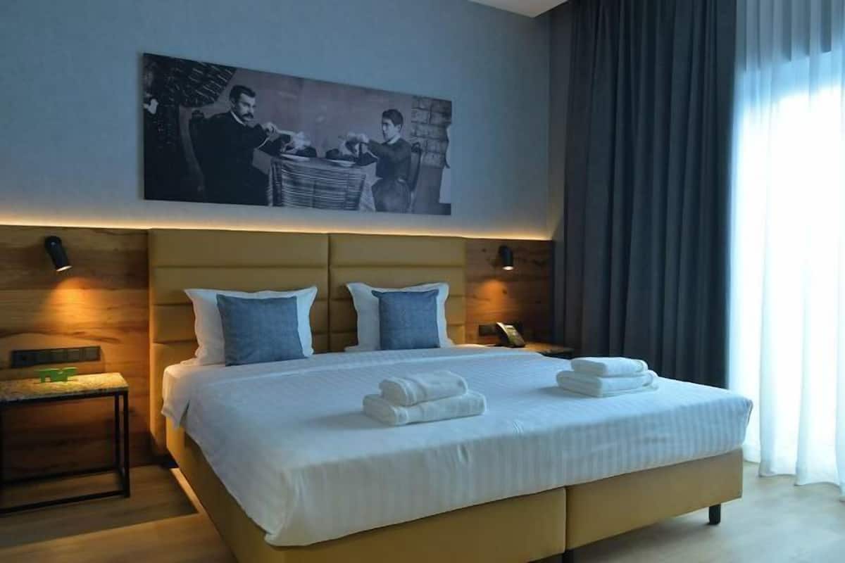 1 habitación, ropa de cama hipoalergénica y minibar