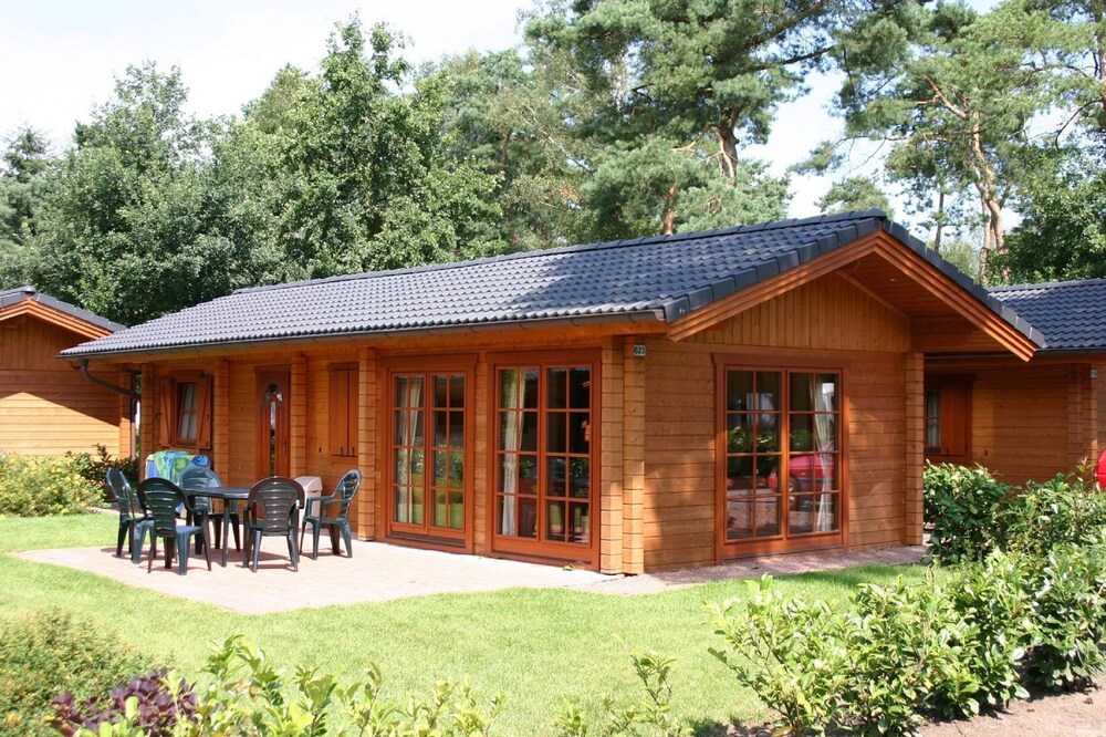 Wooden chalet in a holiday park in the Achterhoek