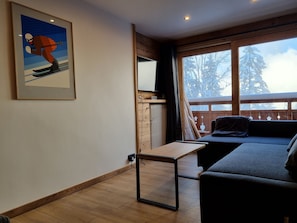 Smart TV, books, stereo