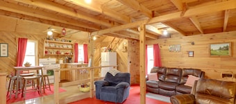 Blue Ridge Hideaway! Cabin w/ River Access & Views