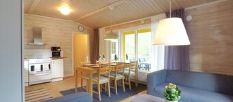 Stuga Dagmar by the lake Nerbjärken with rowboat