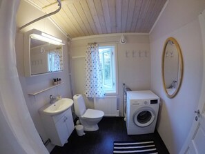 Shower, toilet paper