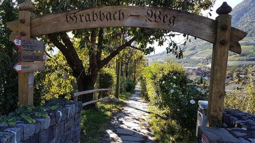 Spacieux appartement "Lafreid Algund" près de Merano avec vue sur les montagnes, Wi-Fi et jardin