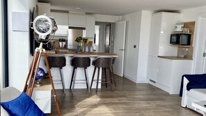 Apartment, 2 Bedrooms, Patio, Garden View | Living area - Brand New Beachfront Ground Floor With Garden 2 Bed Apartment 6 Guests (Bournemouth)