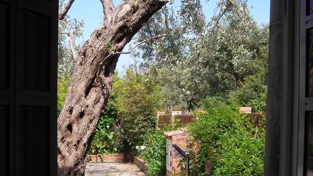 Ferienhaus, 1 Schlafzimmer, Raucher, Gartenblick | Unterkunftsgelände