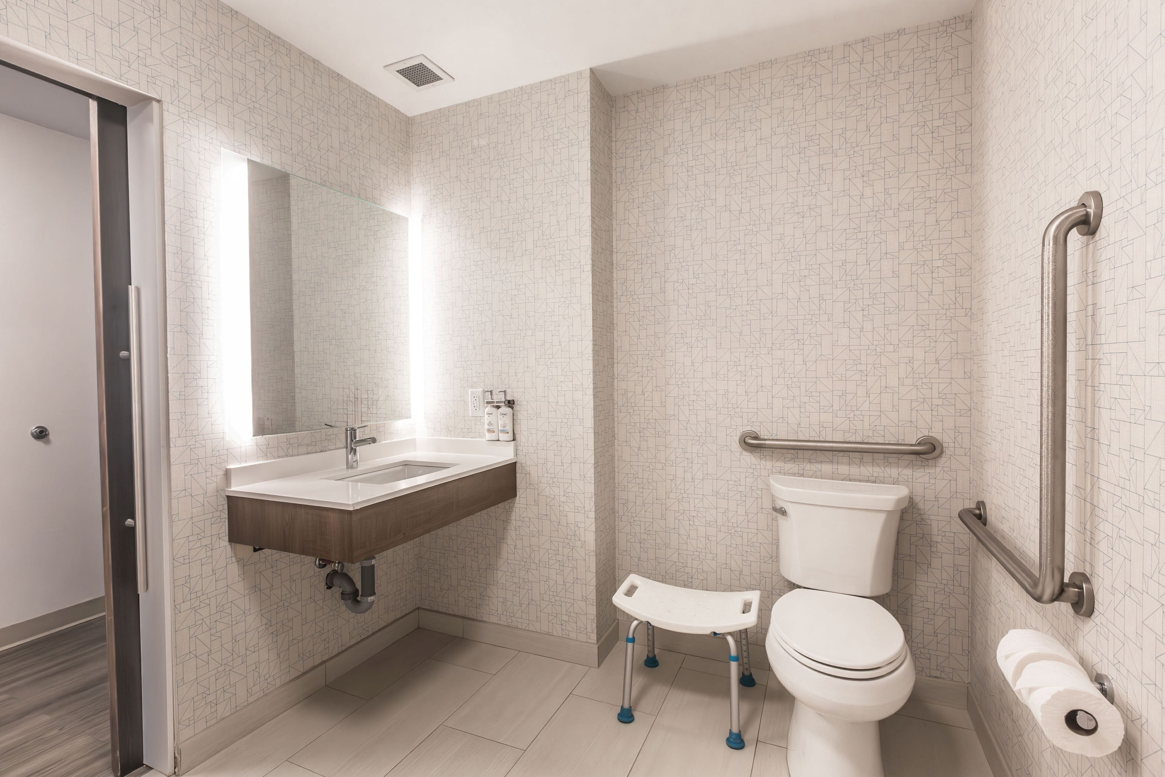 free toiletries, hair dryer, towels, soap