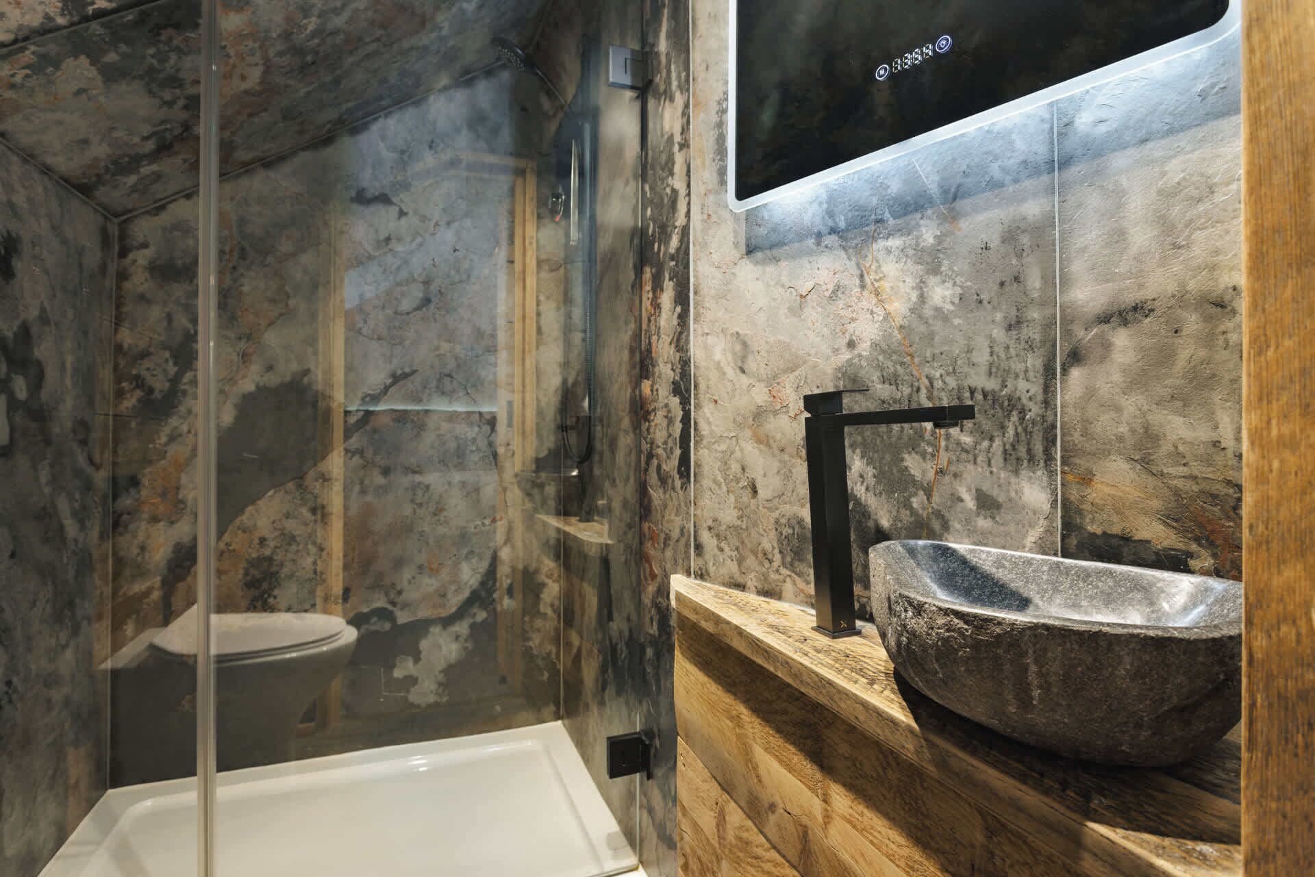 Dusche, Handtücher, Seife