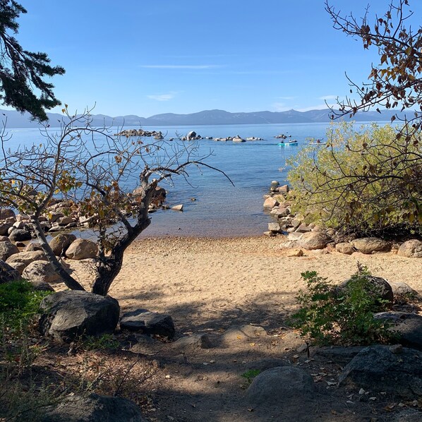 Sun loungers, beach towels