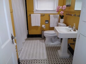Combined shower/bathtub, hair dryer, towels, soap - FUN! 3 miles to DT/Riverwalk, nr Trinity U, The Pearl, Fort Sam, In Monte Vista (San Antonio)
