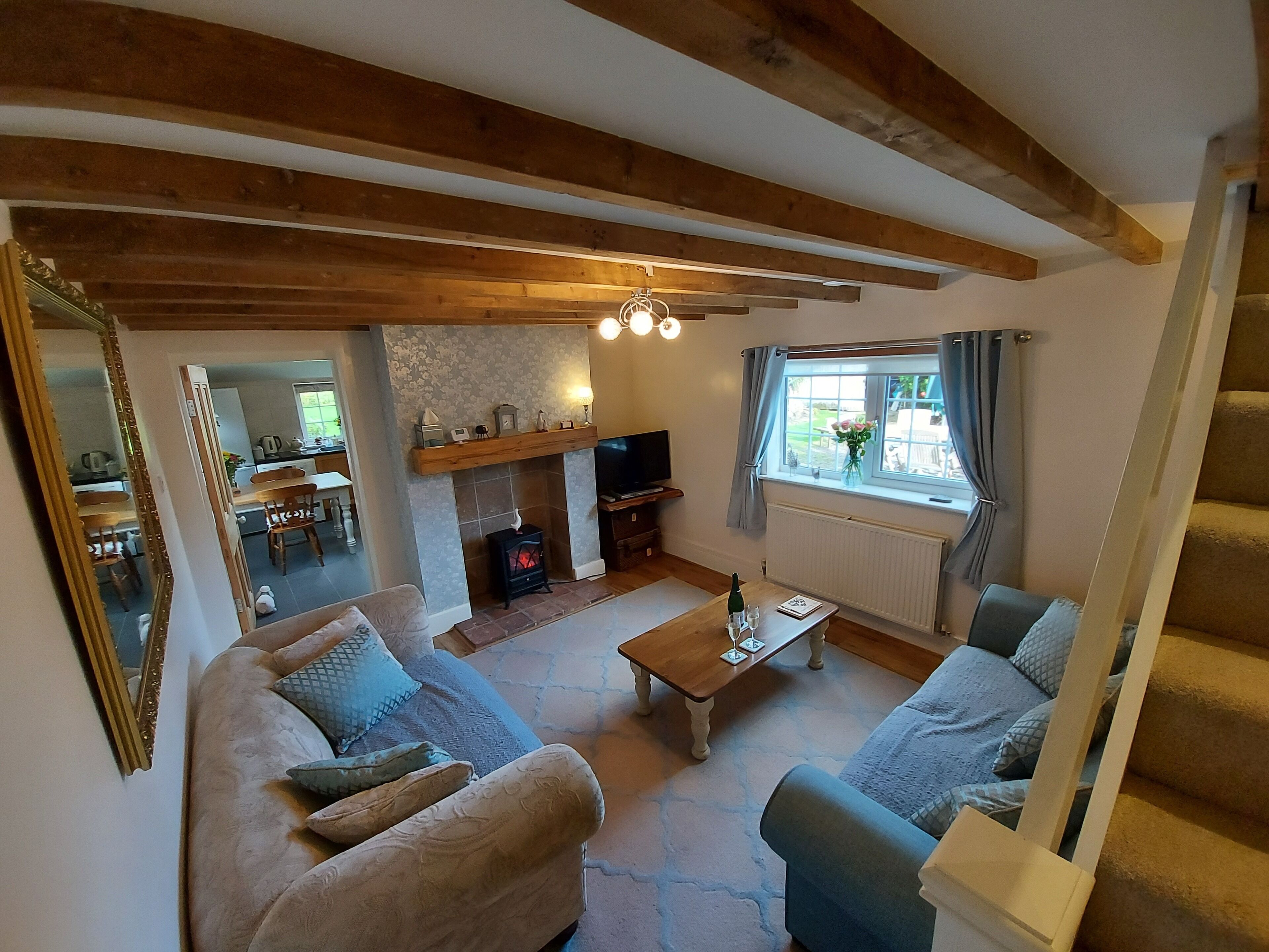 Executive cottage, en-suite badkamer, uitzicht op tuin (Farmhouse Cottage) | Lounge