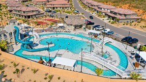 A heated pool