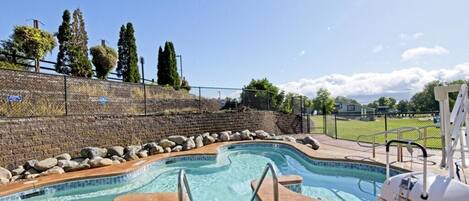 A heated pool