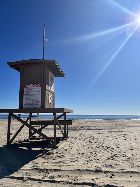 On the beach