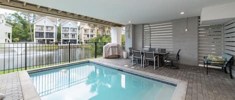 A heated pool