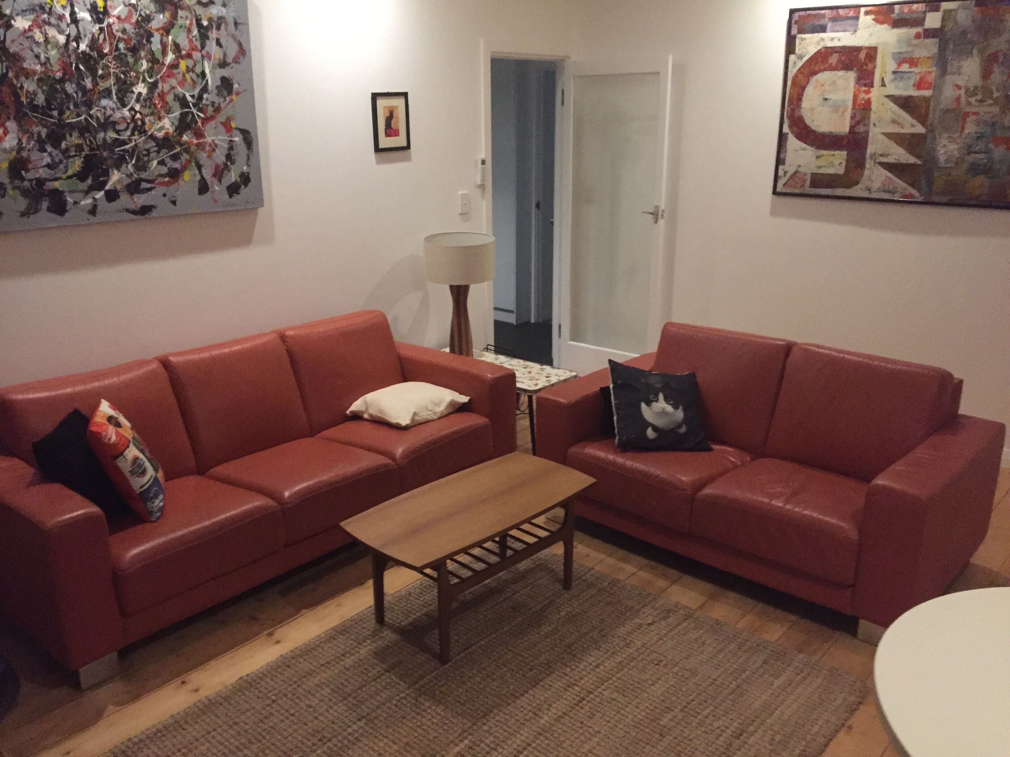  A Modern/Retro styled home with a fun black Cat theme. 