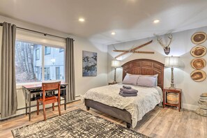 1 slaapkamer, een strijkplank/strijkijzer, internet, beddengoed