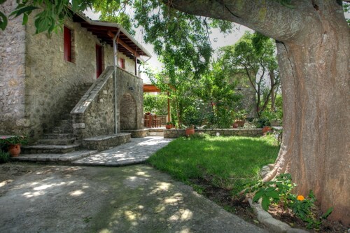 Traditional stone built cottage at the heart of the rural Lefkada