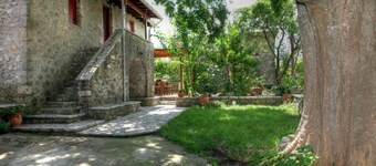 Traditional stone built cottage at the heart of the rural Lefkada
