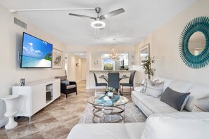 TV, stereo - Updated w/Exterior Entry; Walk to Beaches ~In-Unit Laundry & WiFi w/Grill, Pool/Spa & Tennis (Marco Island)