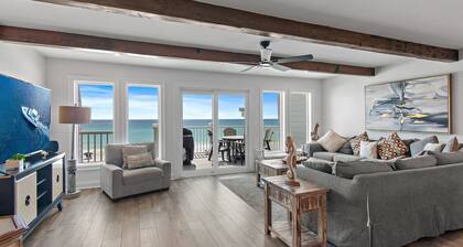 FREE Beach🏖️Service-3 BeachFRONT Balconies-5BR Little House on the Beach