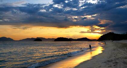 1-bedroom apartment, furnished, swimming pool, playground and barbecue.