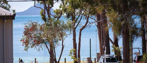 Third-party on-site parking, car recommended