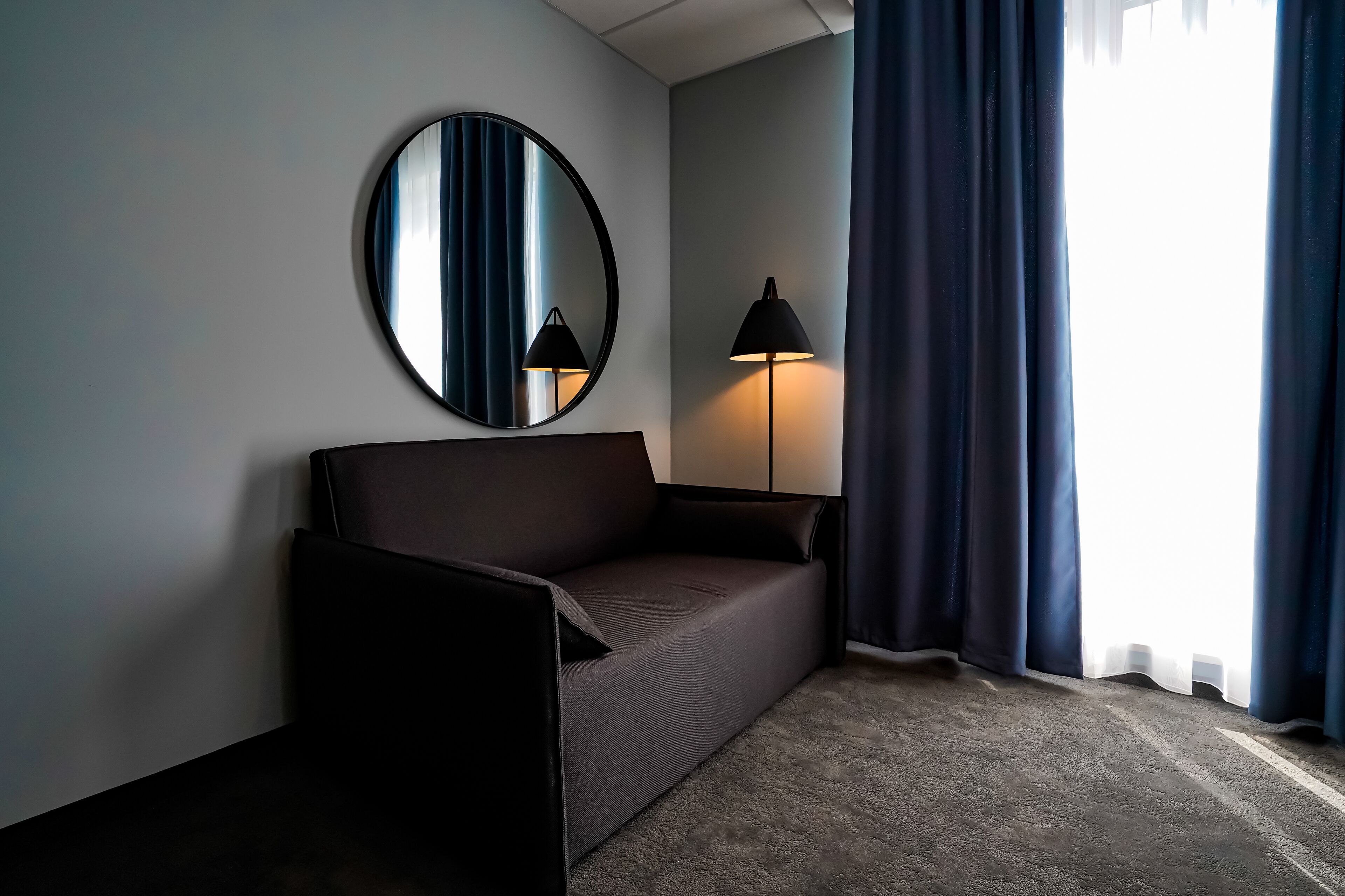 luxury double room | living area | 50-inch flat-screen tv with cable channels, tv