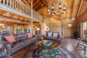 Smart TV, fireplace, video games, books