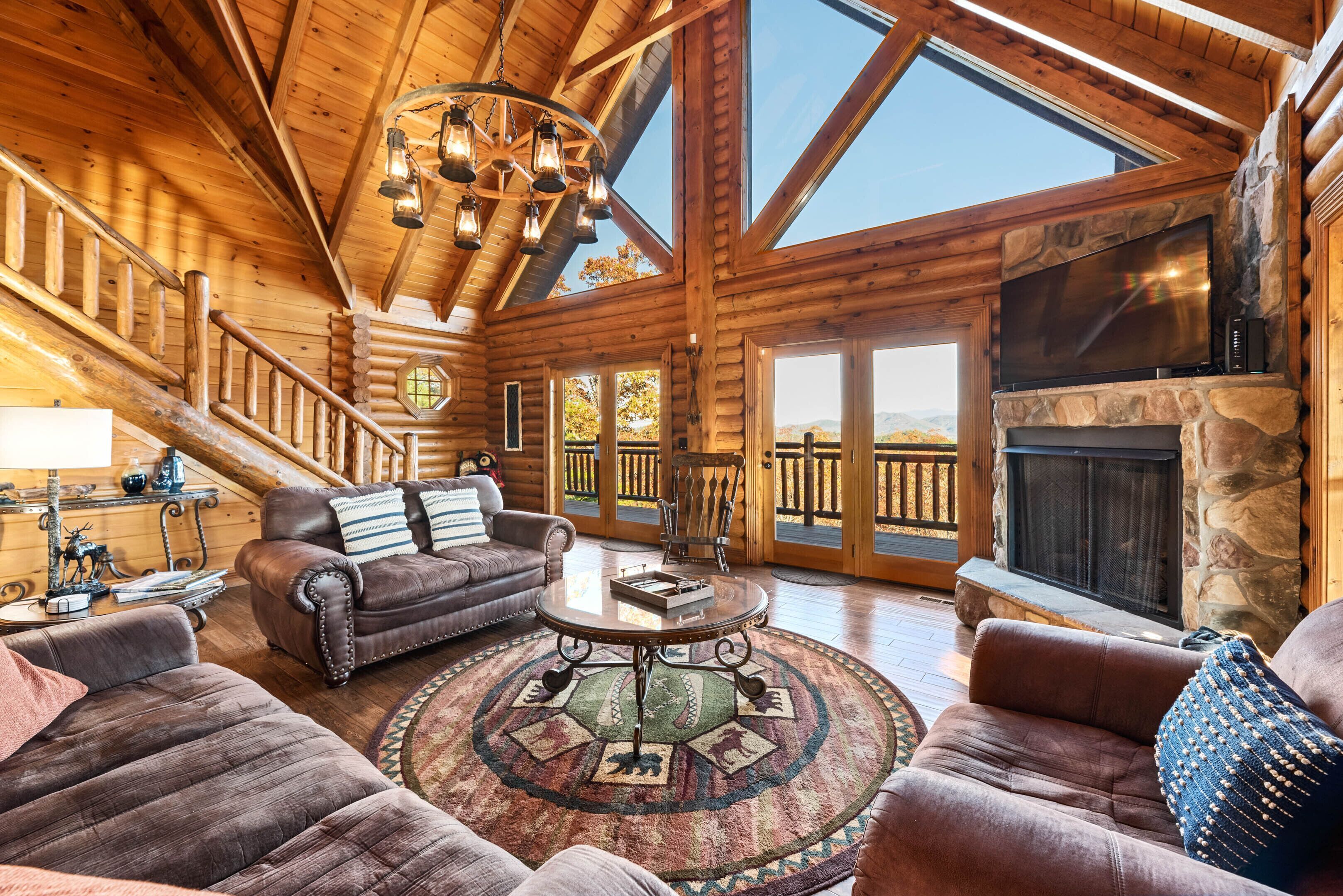 Smart TV, fireplace, video games, books