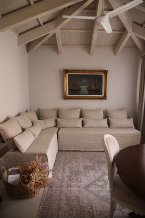 Living area - Rimondi Residence with Private Roof Top Jacuzzi and Fortezza View (Rethymno)