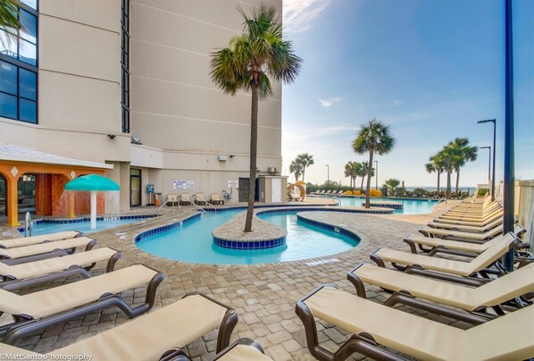 Condo, 2 Bedrooms, Balcony, Partial Ocean View (2651) | Pool | Indoor pool, outdoor pool
