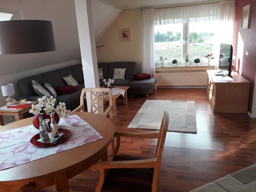 Vacation apartment Am Damm with a direct view of the Rhine DTV 4 stars