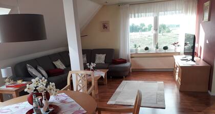 Vacation apartment Am Damm with a direct view of the Rhine DTV 4 stars