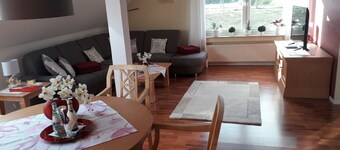 Vacation apartment Am Damm with a direct view of the Rhine DTV 4 stars