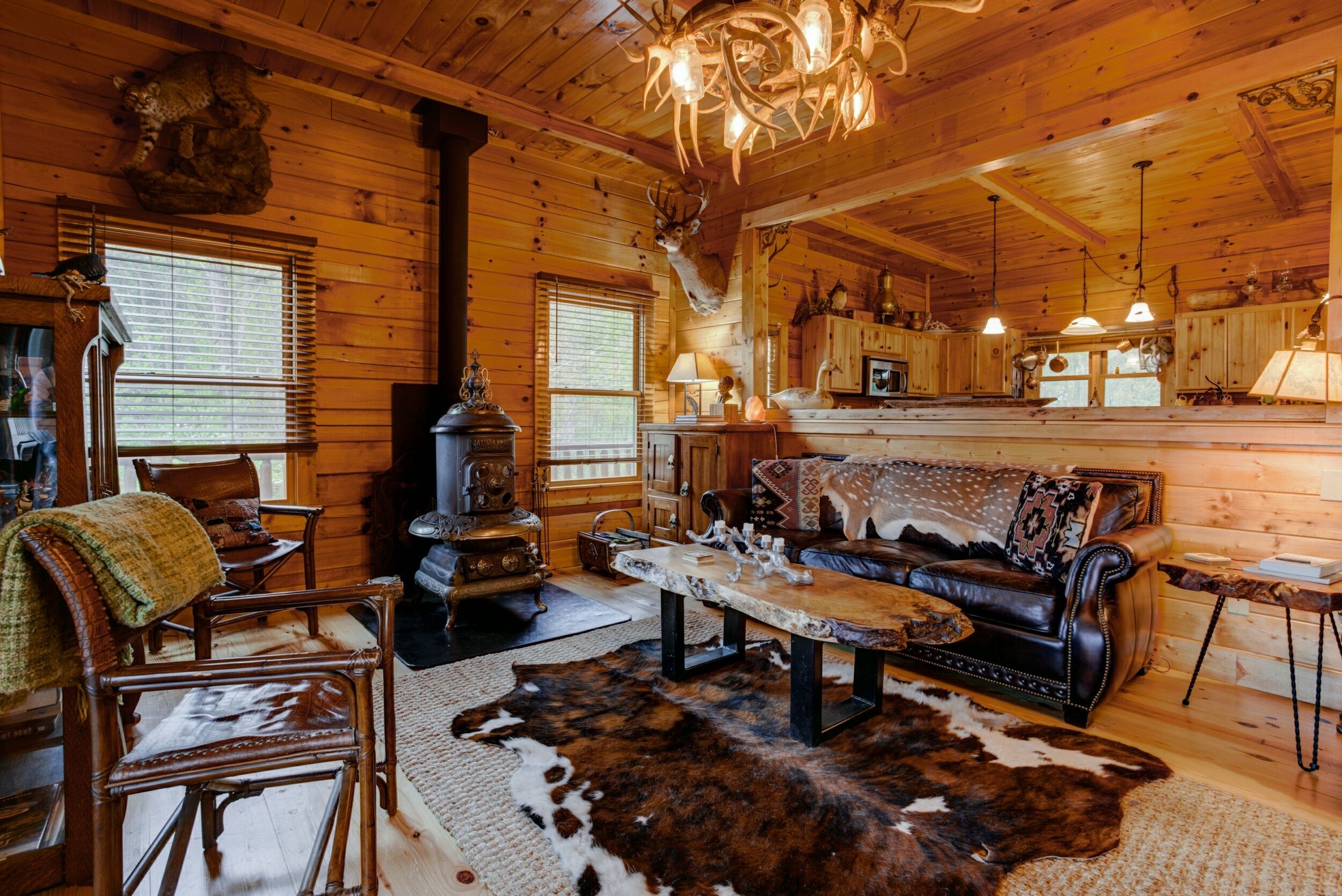 Log Home in the Blue Ridge Mountains