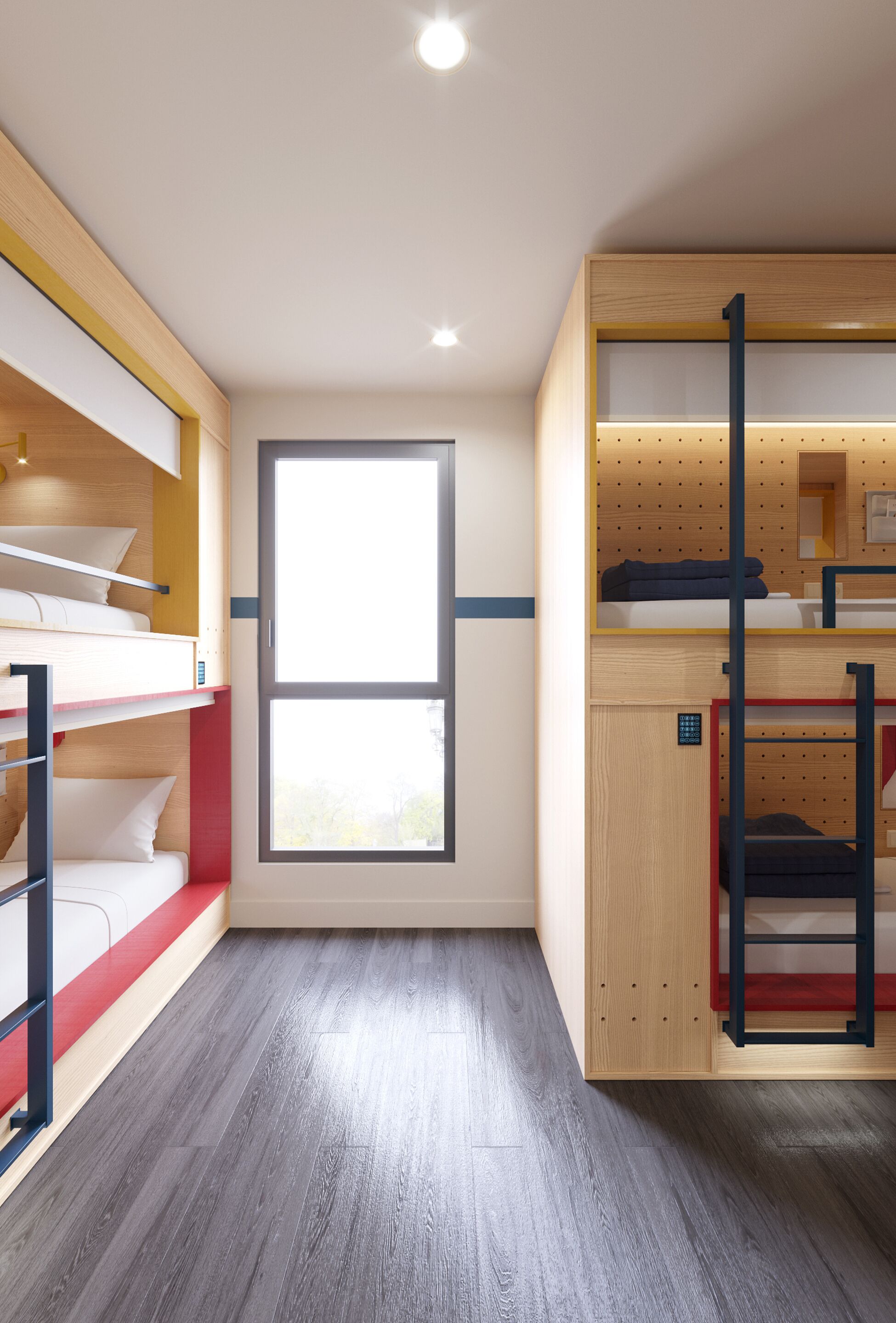 1 lit dans une chambre partagée de 6 lits | Ljudisolering, gratis wi-fi och sängkläder