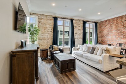 TWO Side by Side Condos!! 5 King Beds! 4 Bedrm/4 Bath! Sunlit brick elegance....
