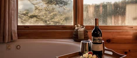 Cabane Premium | Bain à remous privé