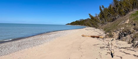 En la playa
