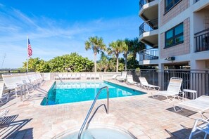 A heated pool - Gulf Strand Resort 508 Gulf View Heated Pool (St Pete Beach)