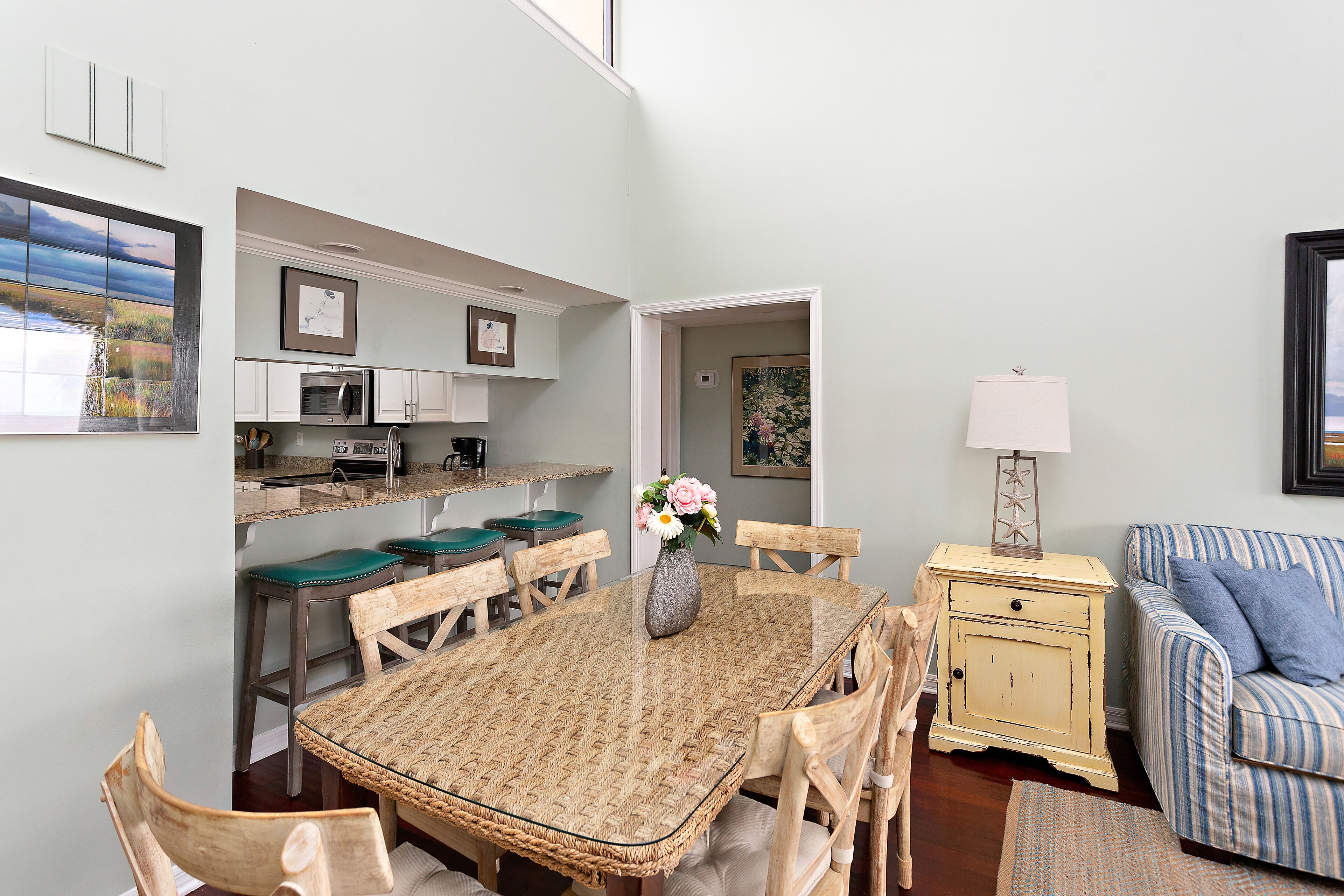 Direct ocean views overlooking the Atlantic Ocean and King & Prince resort grounds.