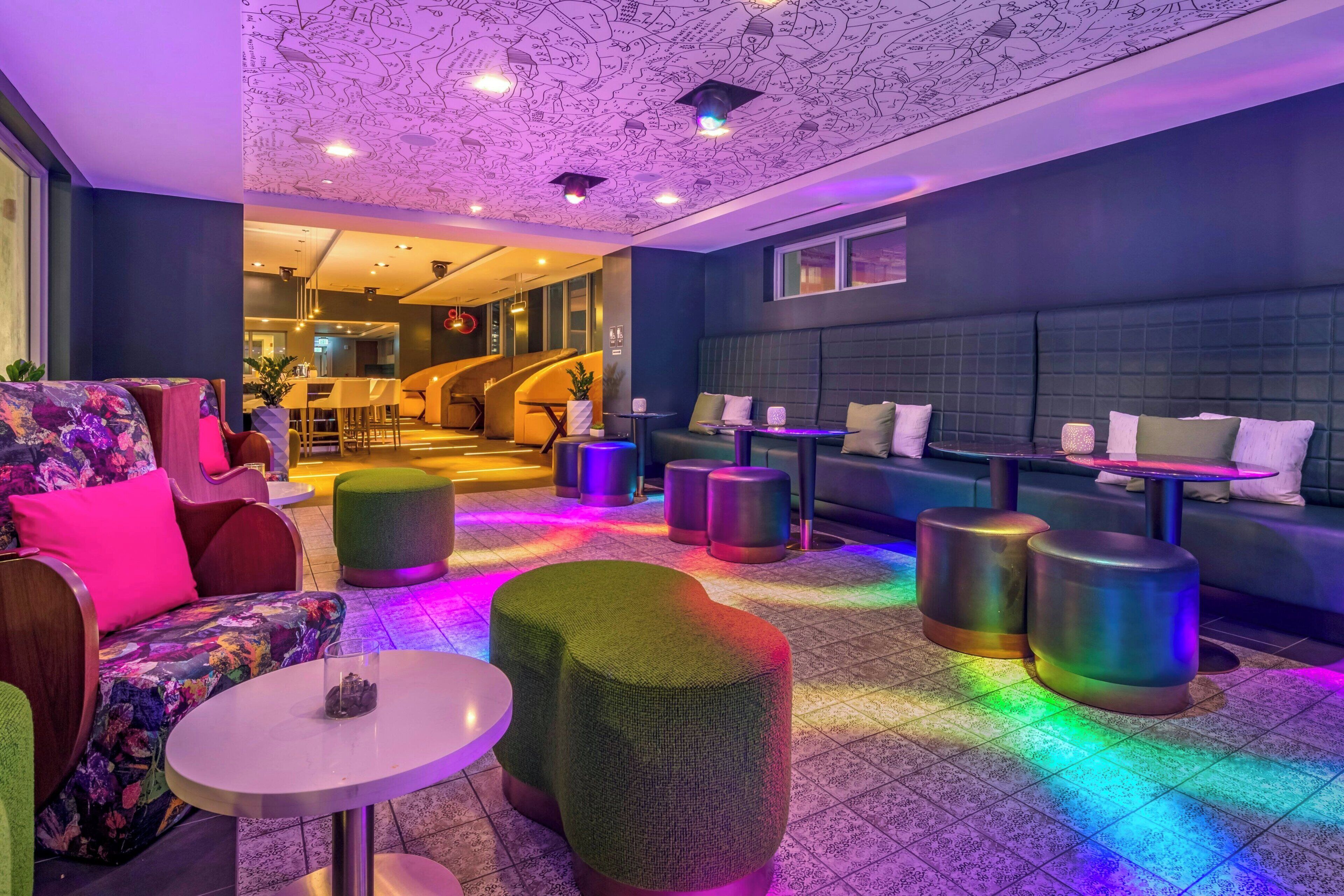 rooftop bar, poolside views, open selected days