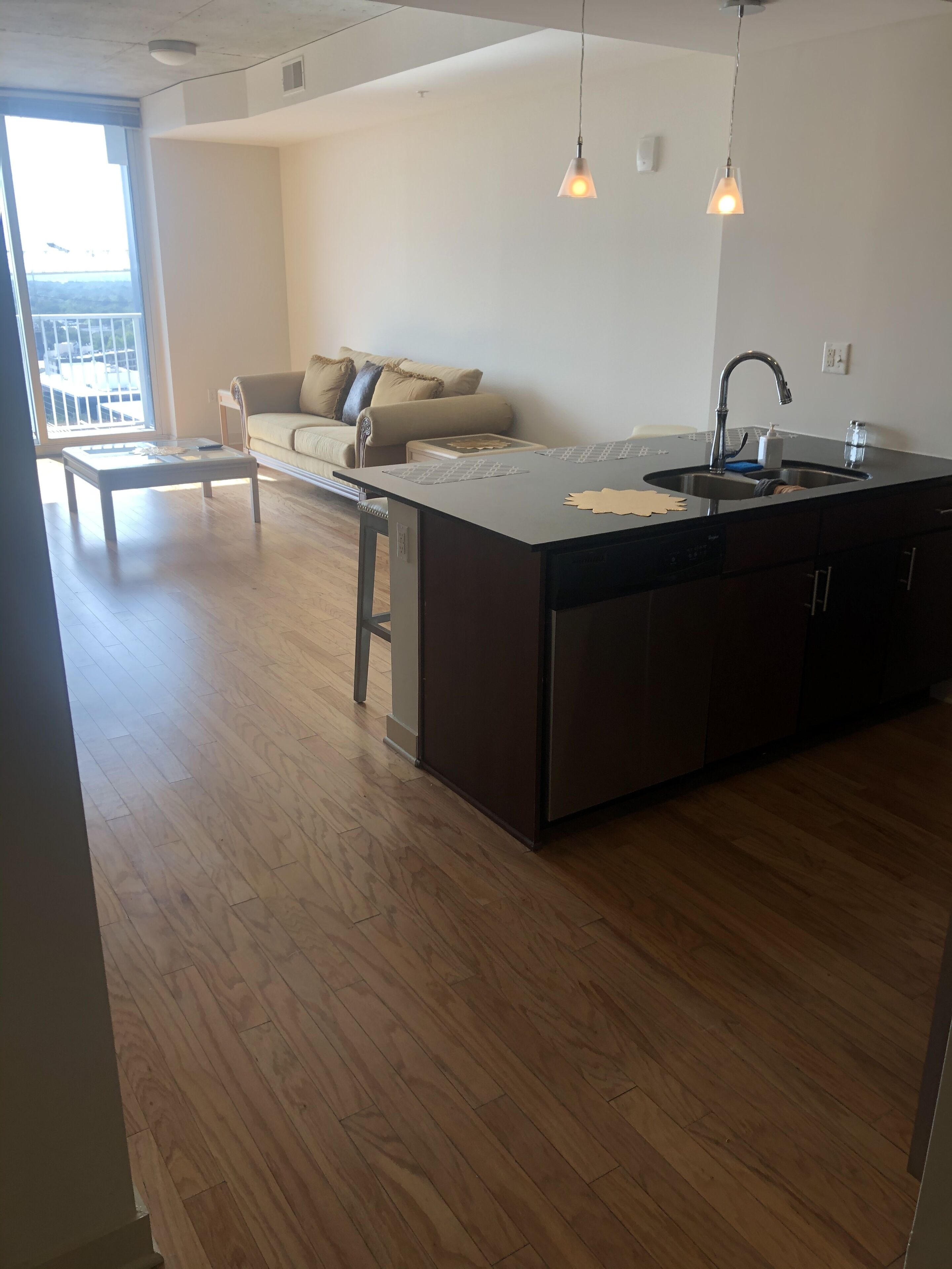 Rooftop pool highrise views